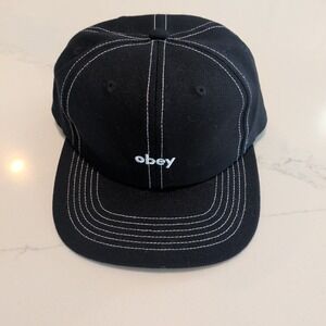 OBEY Snapback Hat | Black | One Size | Unisex | NWT